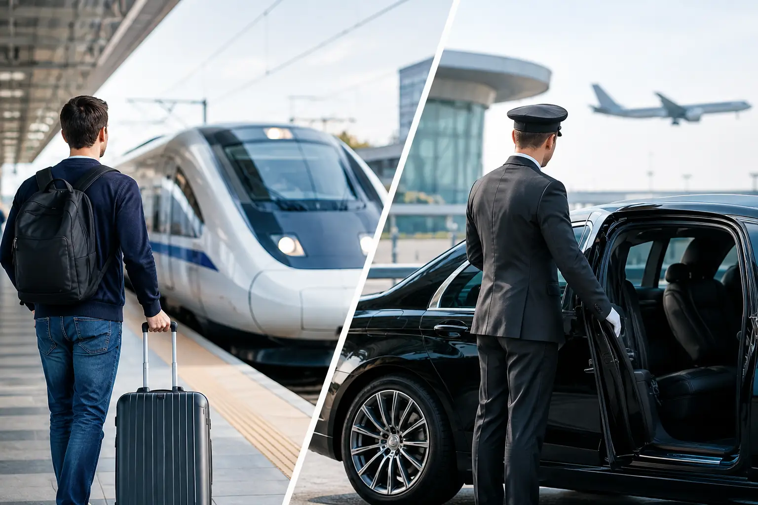 Train vs Chauffeur Airport Journey Compared